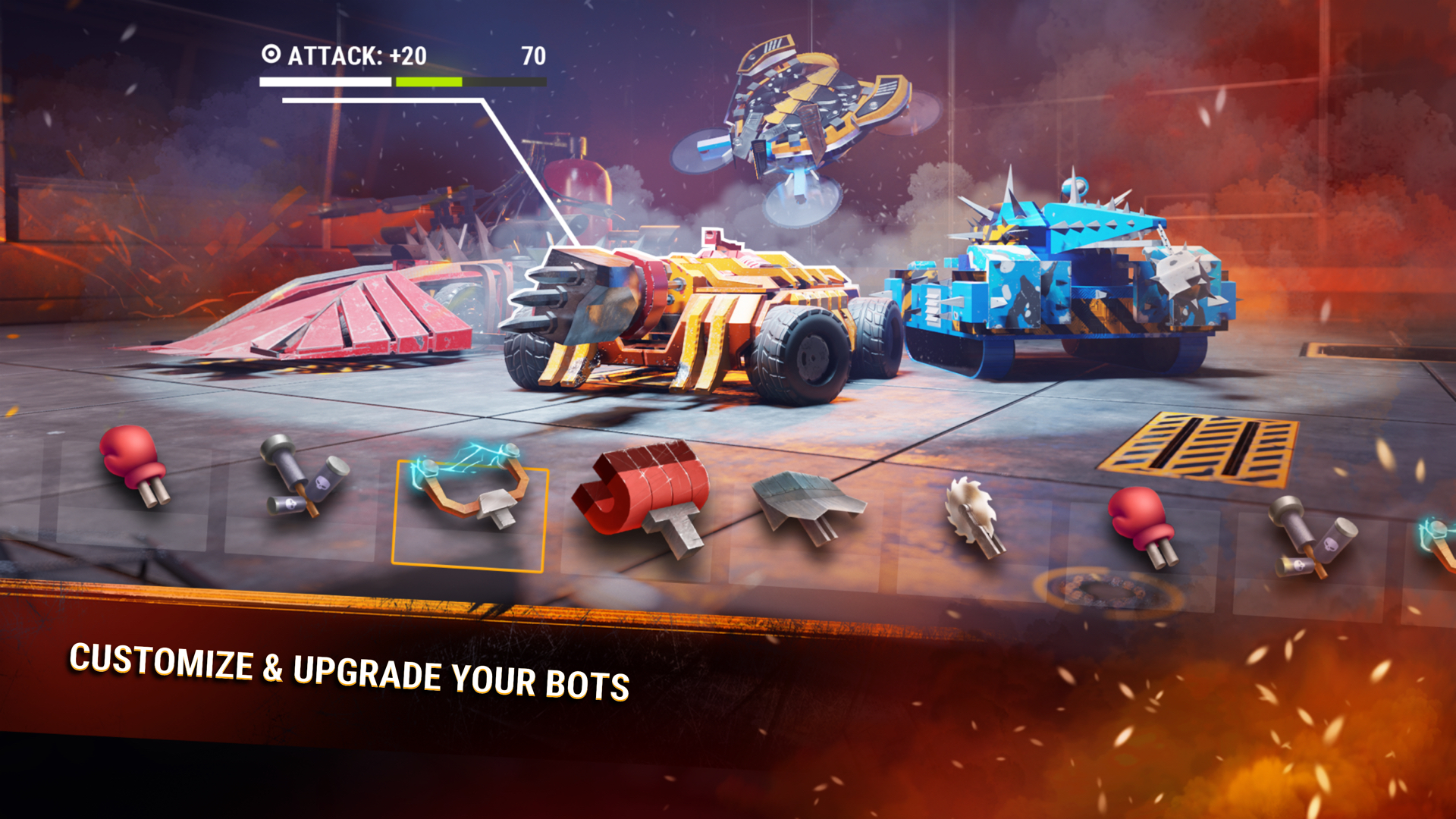 اسکرین شات 3 بازی Robot Fighting 2 - Minibots 3D