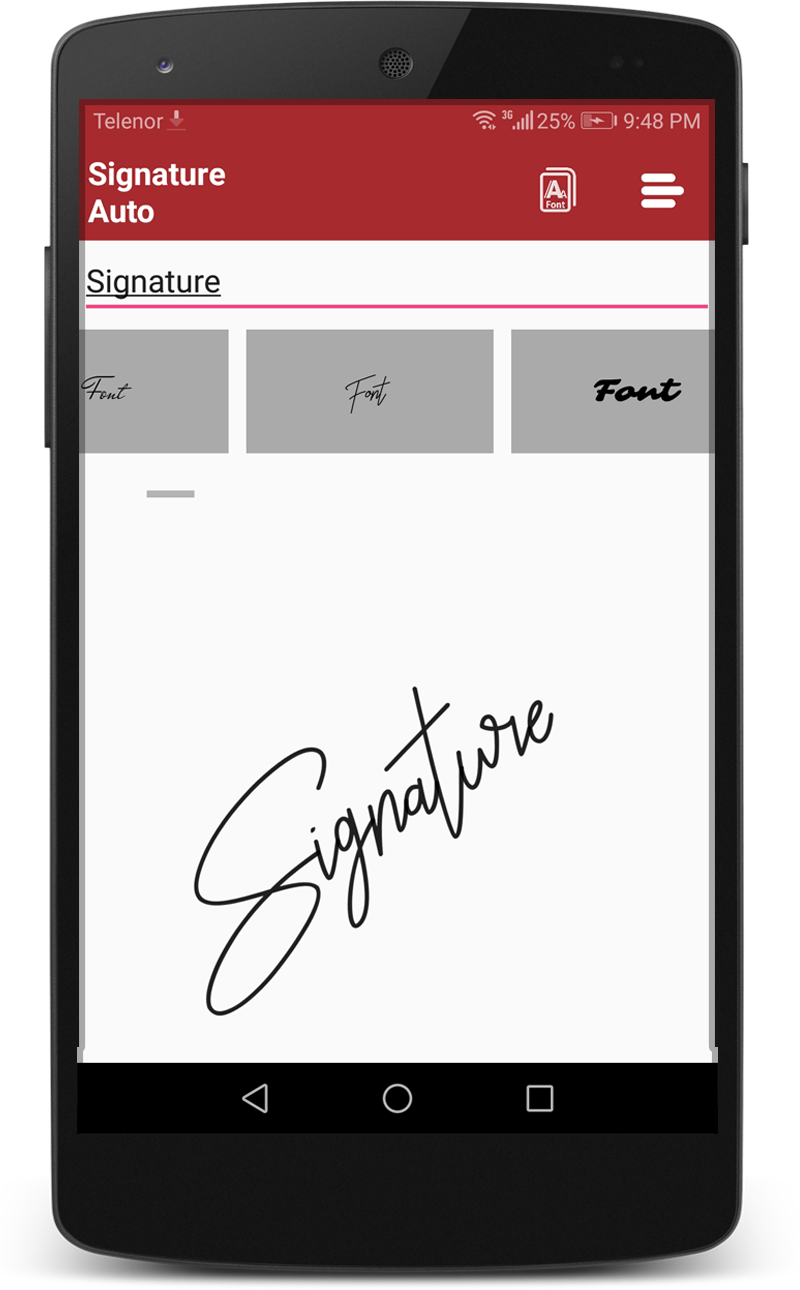 اسکرین شات 6 برنامه Real Signature Maker & Creator