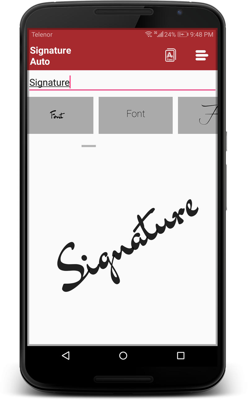 اسکرین شات 8 برنامه Real Signature Maker & Creator