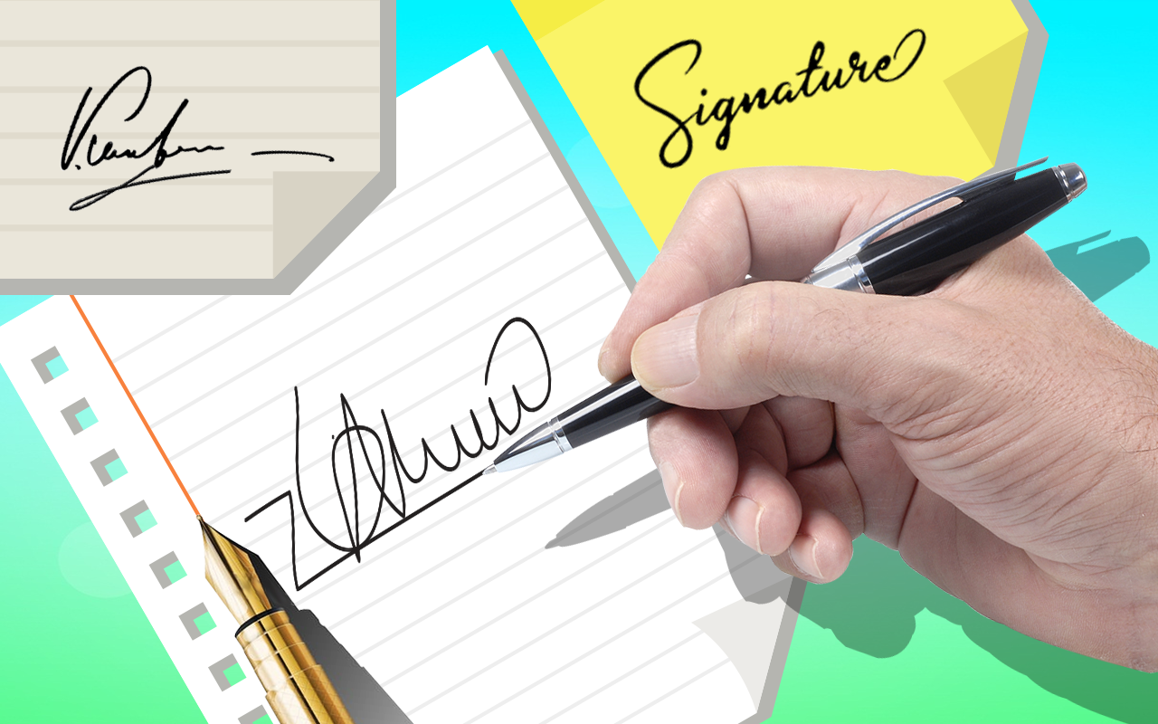 اسکرین شات 2 برنامه Real Signature Maker & Creator