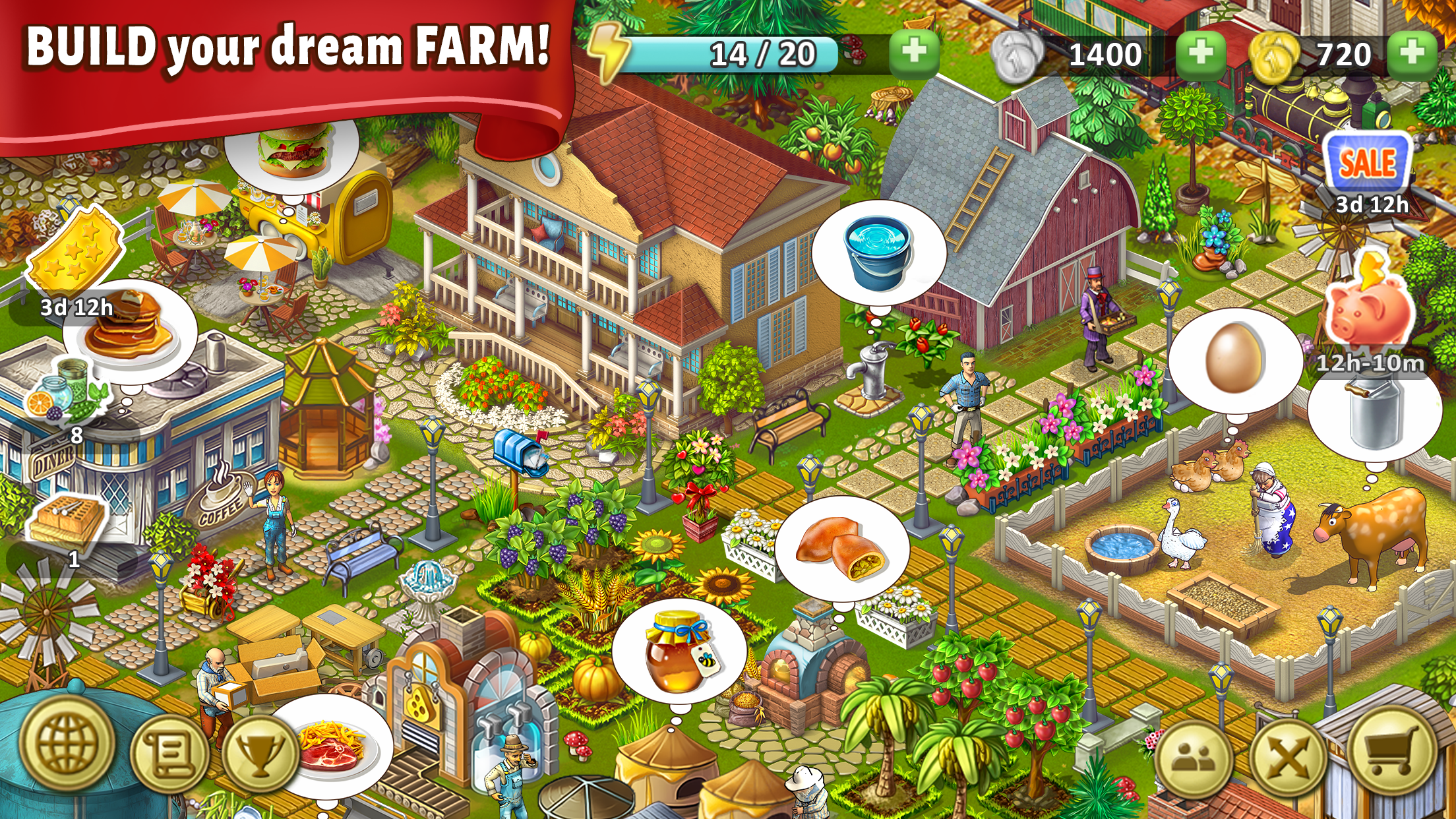 اسکرین شات 5 بازی Janes Farm: Family farm game