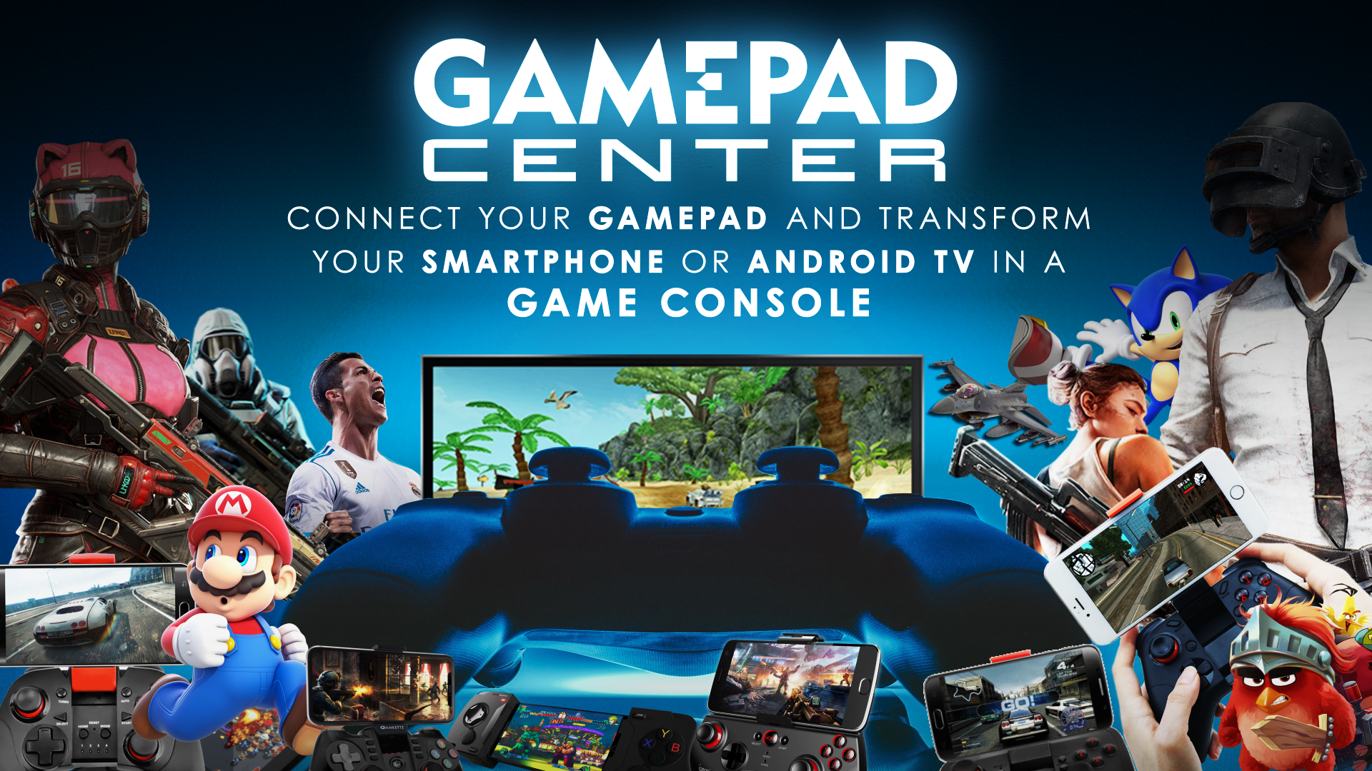 اسکرین شات 2 برنامه Gamepad Center