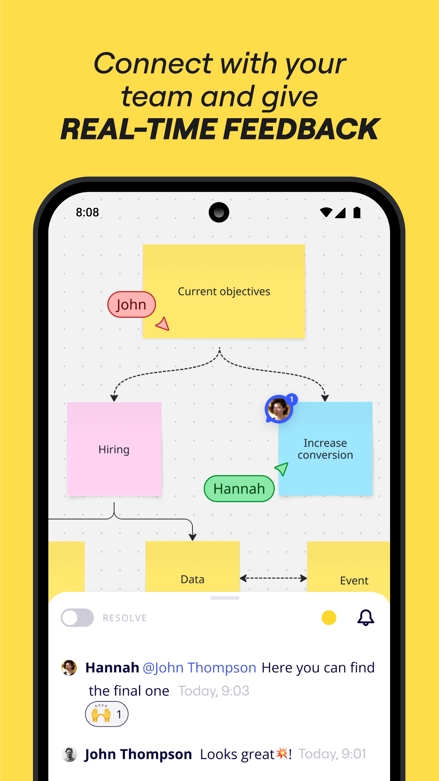 اسکرین شات 3 برنامه Miro: your visual workspace