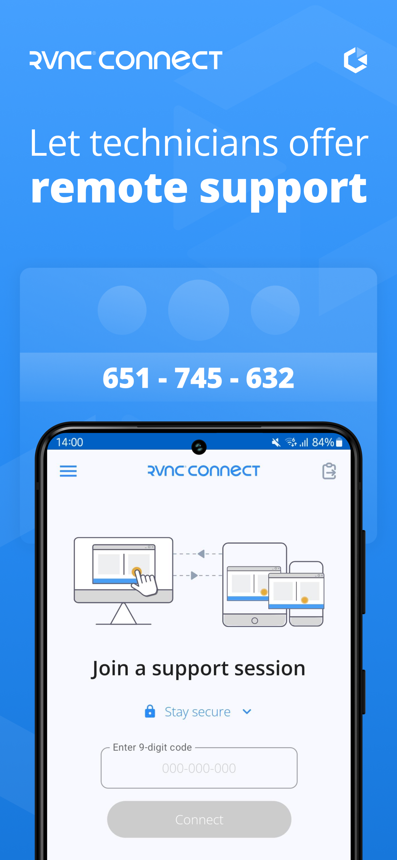 اسکرین شات 1 برنامه RealVNC Server