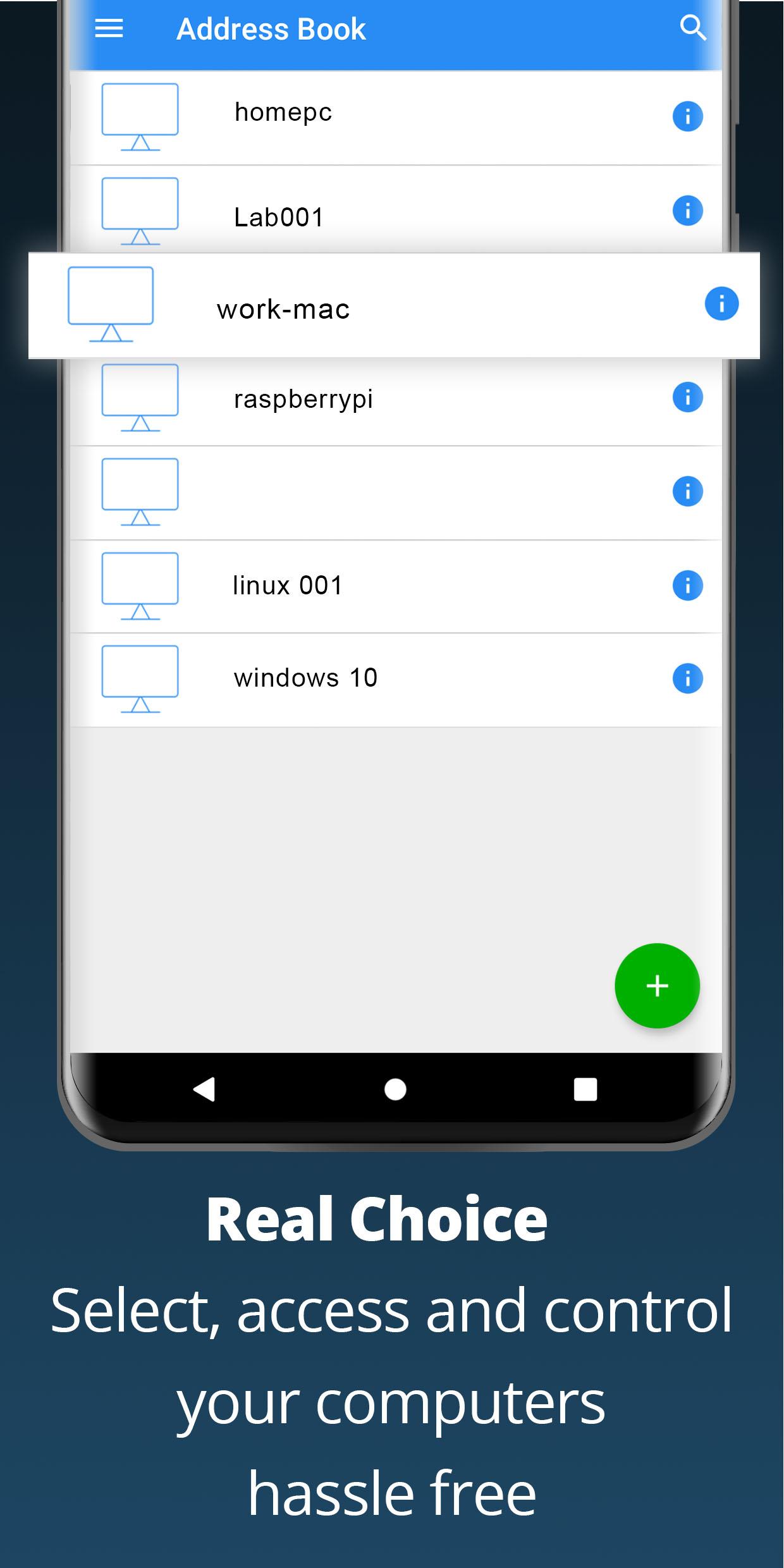 اسکرین شات 4 برنامه RealVNC Viewer: Remote Desktop