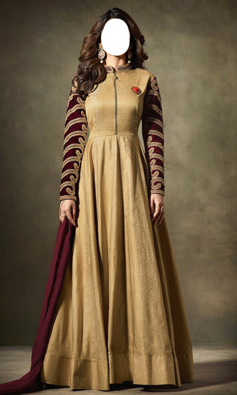 اسکرین شات 8 برنامه Anarkali Dress Photo Suit