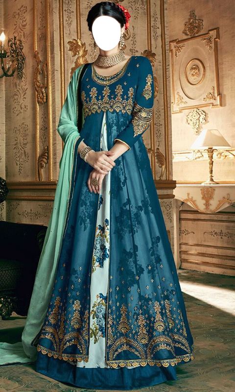 اسکرین شات 4 برنامه Anarkali Dress Photo Suit