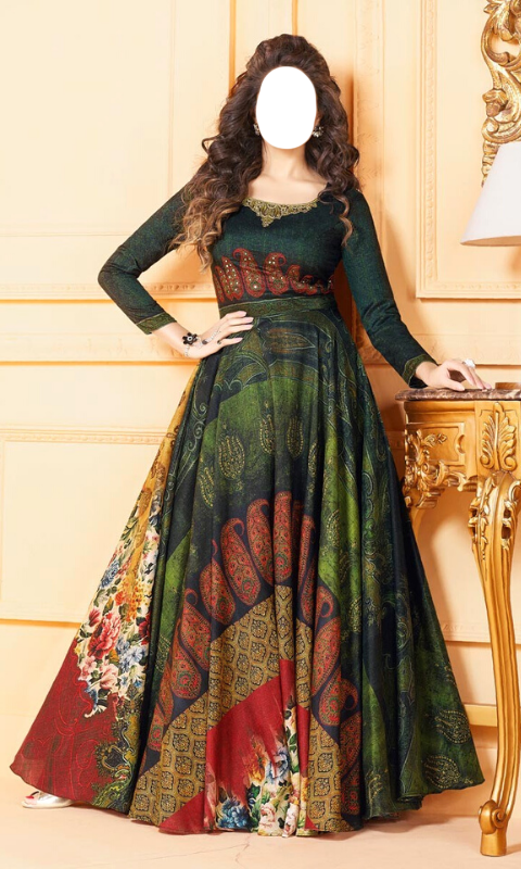 اسکرین شات 6 برنامه Anarkali Dress Photo Suit