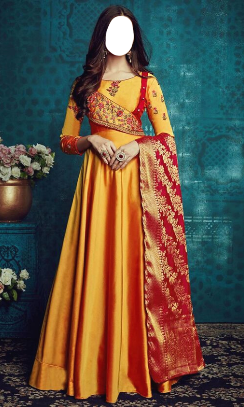 اسکرین شات 5 برنامه Anarkali Dress Photo Suit