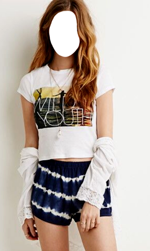 اسکرین شات 7 برنامه Women Shorts Outfit Photo Suit