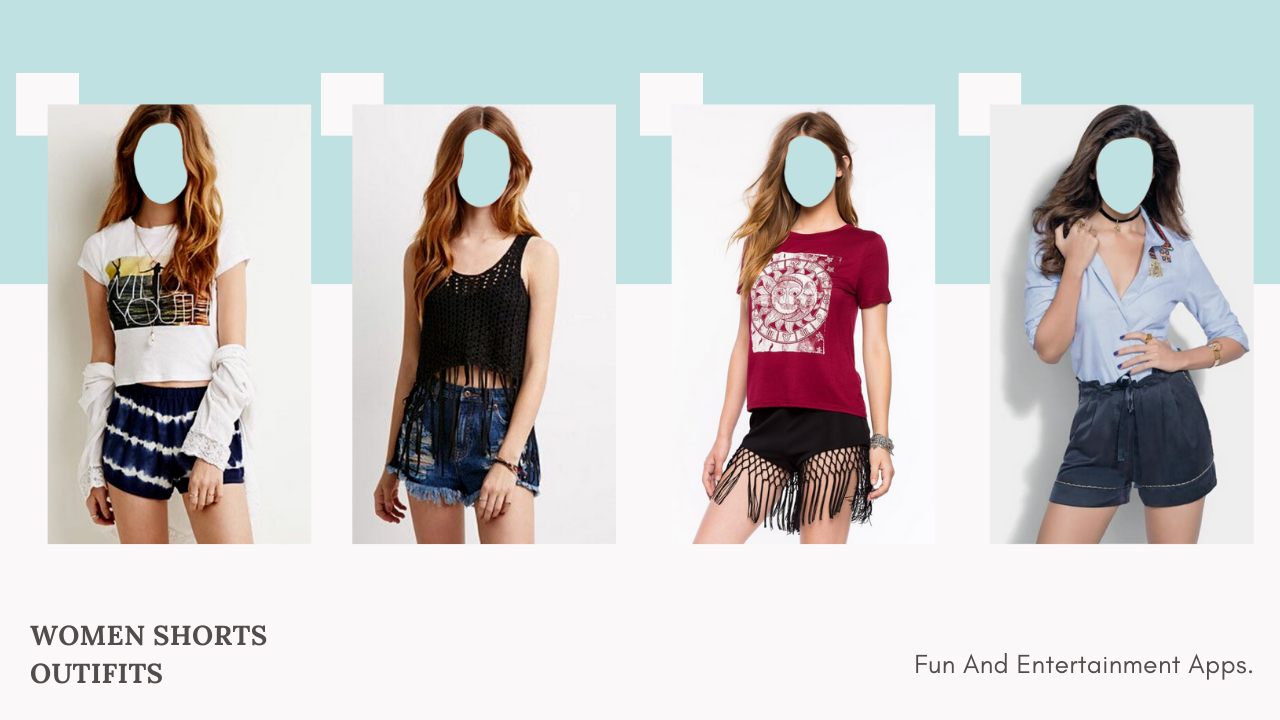 اسکرین شات 1 برنامه Women Shorts Outfit Photo Suit