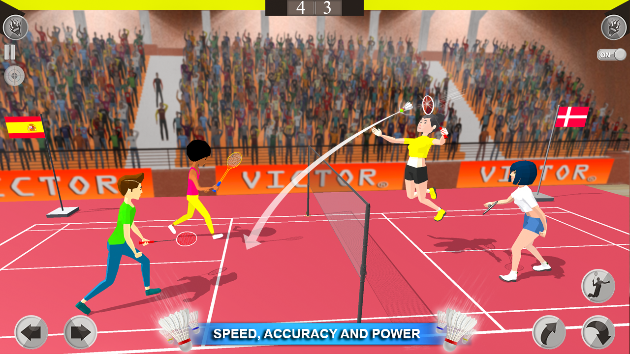 اسکرین شات 2 بازی Badminton 3D: Sports Games