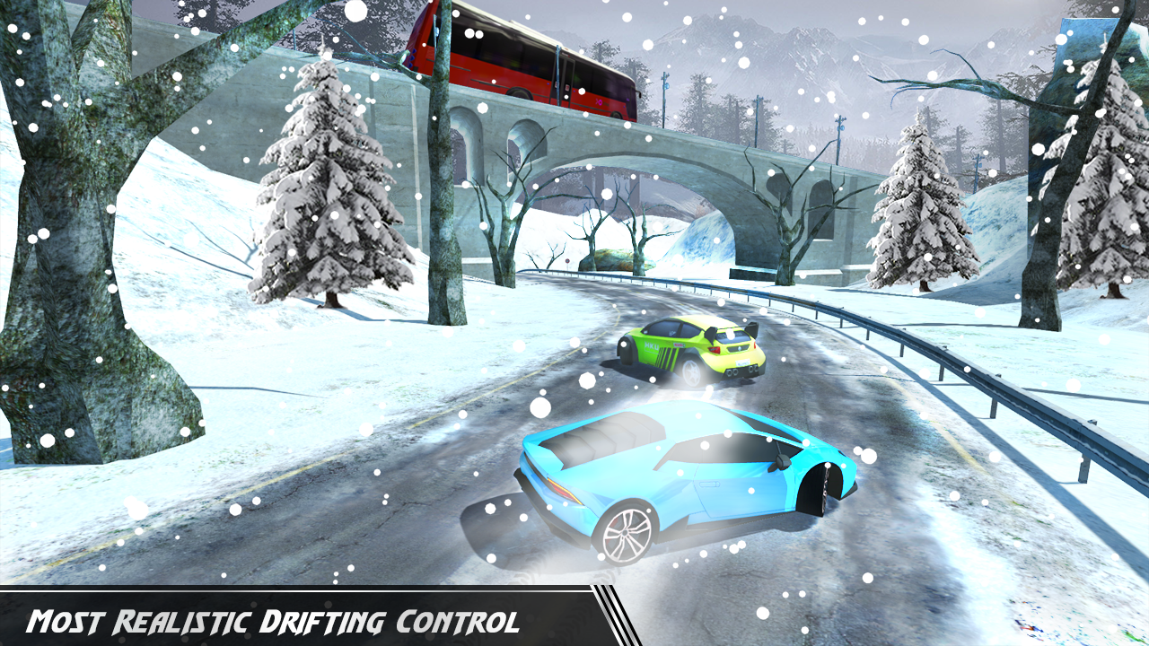 اسکرین شات 2 برنامه Snow Car Drift & Car Racing