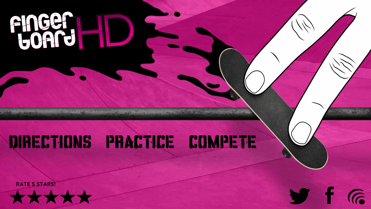 اسکرین شات 1 بازی Fingerboard HD Skateboarding