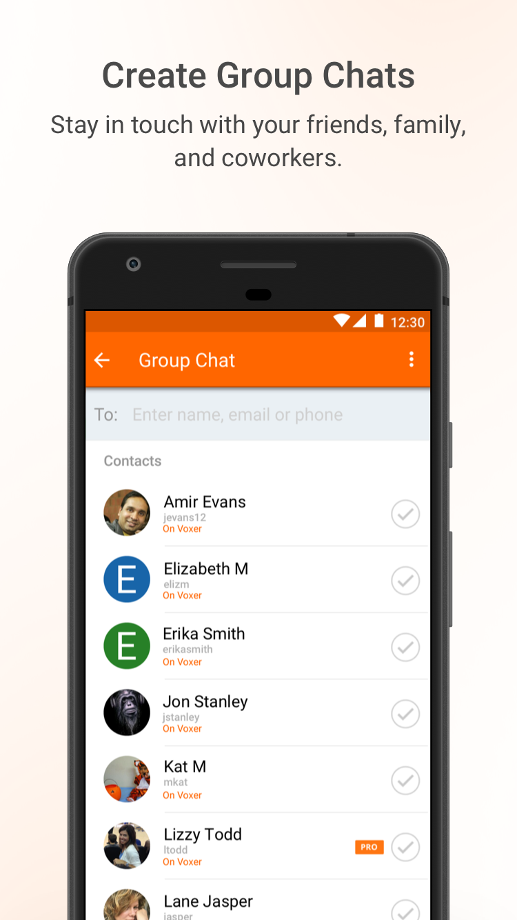 اسکرین شات 5 برنامه Voxer Walkie Talkie Messenger