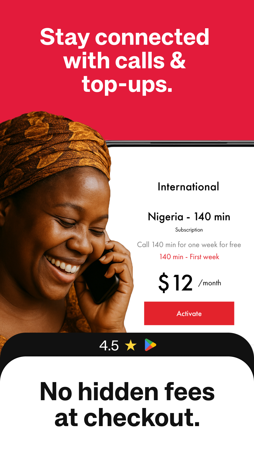 اسکرین شات 1 برنامه Rebtel: Recharges And Calls