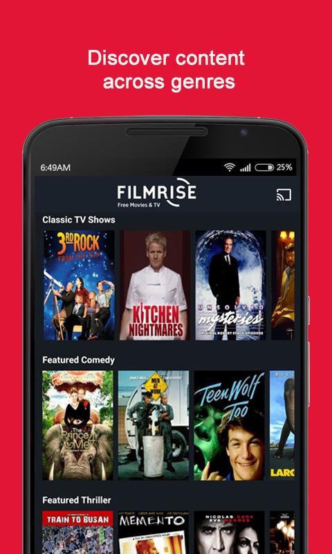 اسکرین شات 3 برنامه FilmRise - Movies and TV Shows