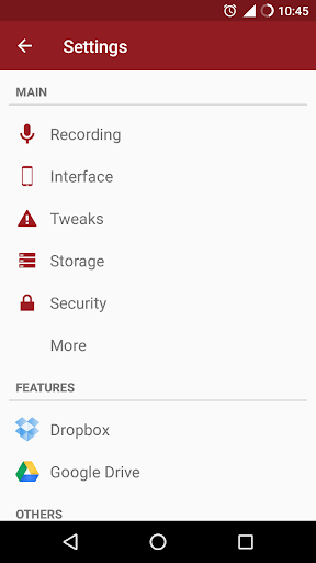 اسکرین شات 7 برنامه RMC: Android Call Recorder