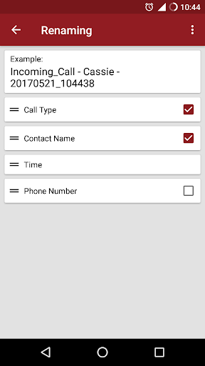 اسکرین شات 6 برنامه RMC: Android Call Recorder
