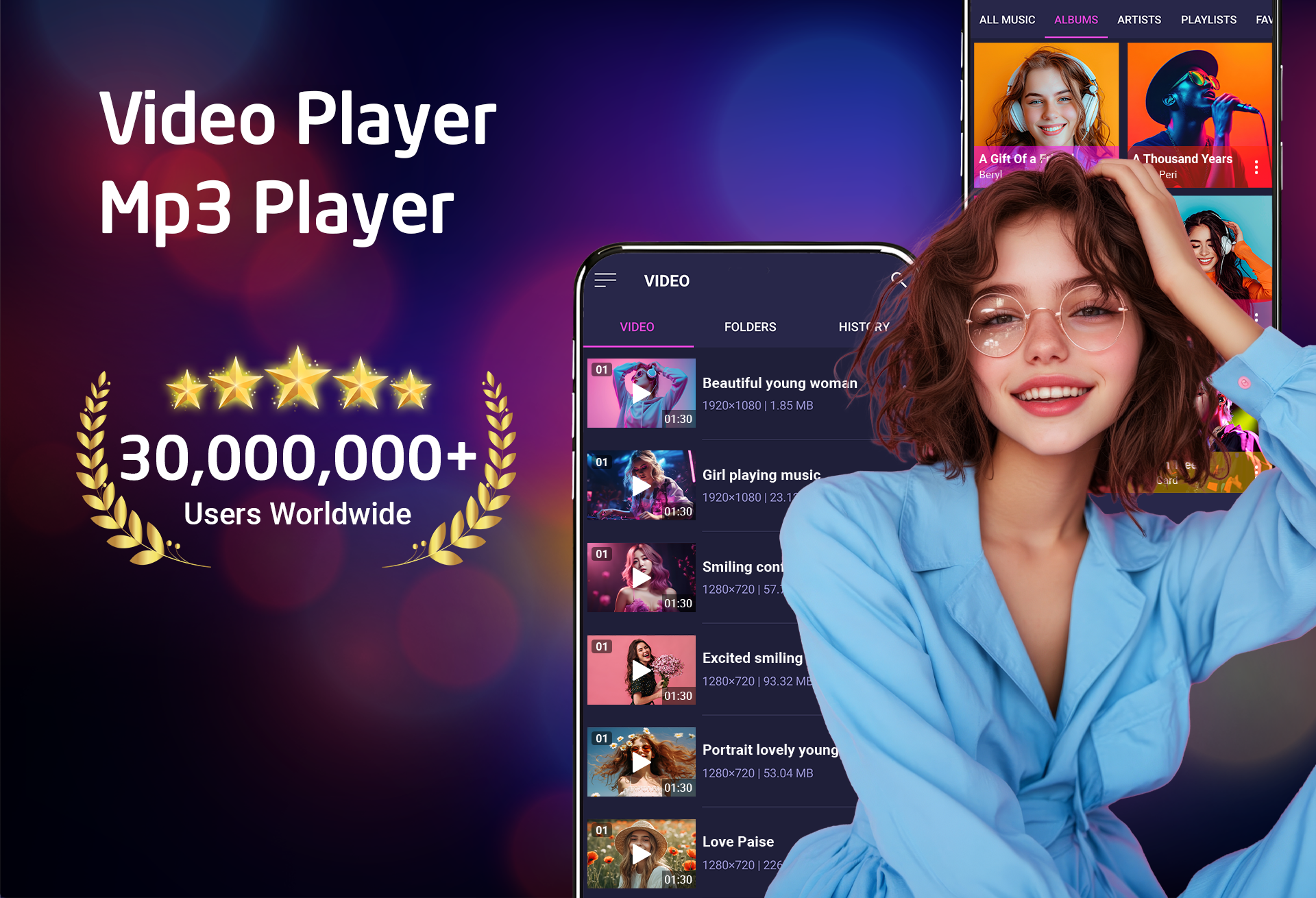 اسکرین شات 1 برنامه Video Player