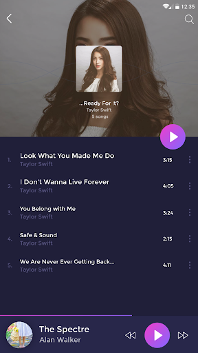 اسکرین شات 2 برنامه Music player - pro version