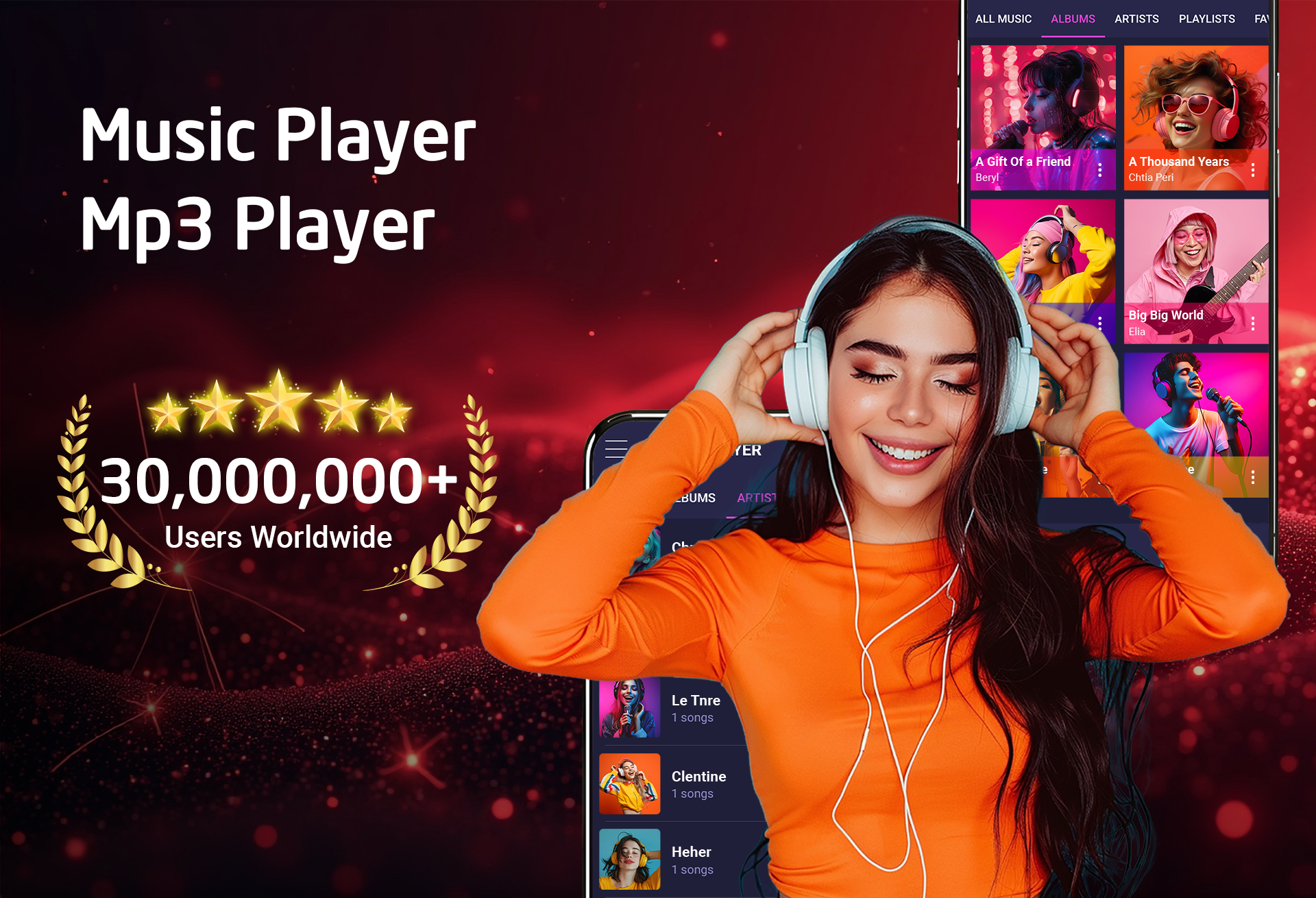 اسکرین شات 1 برنامه Music Player - Mp3 Player