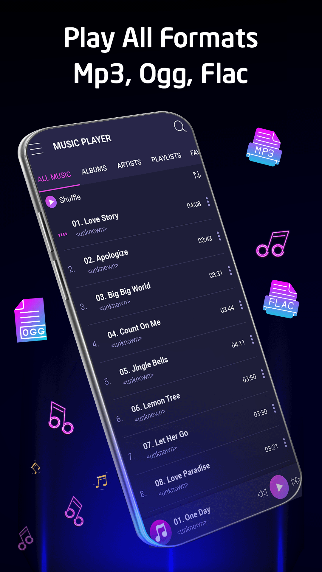 اسکرین شات 5 برنامه Music Player - Mp3 Player