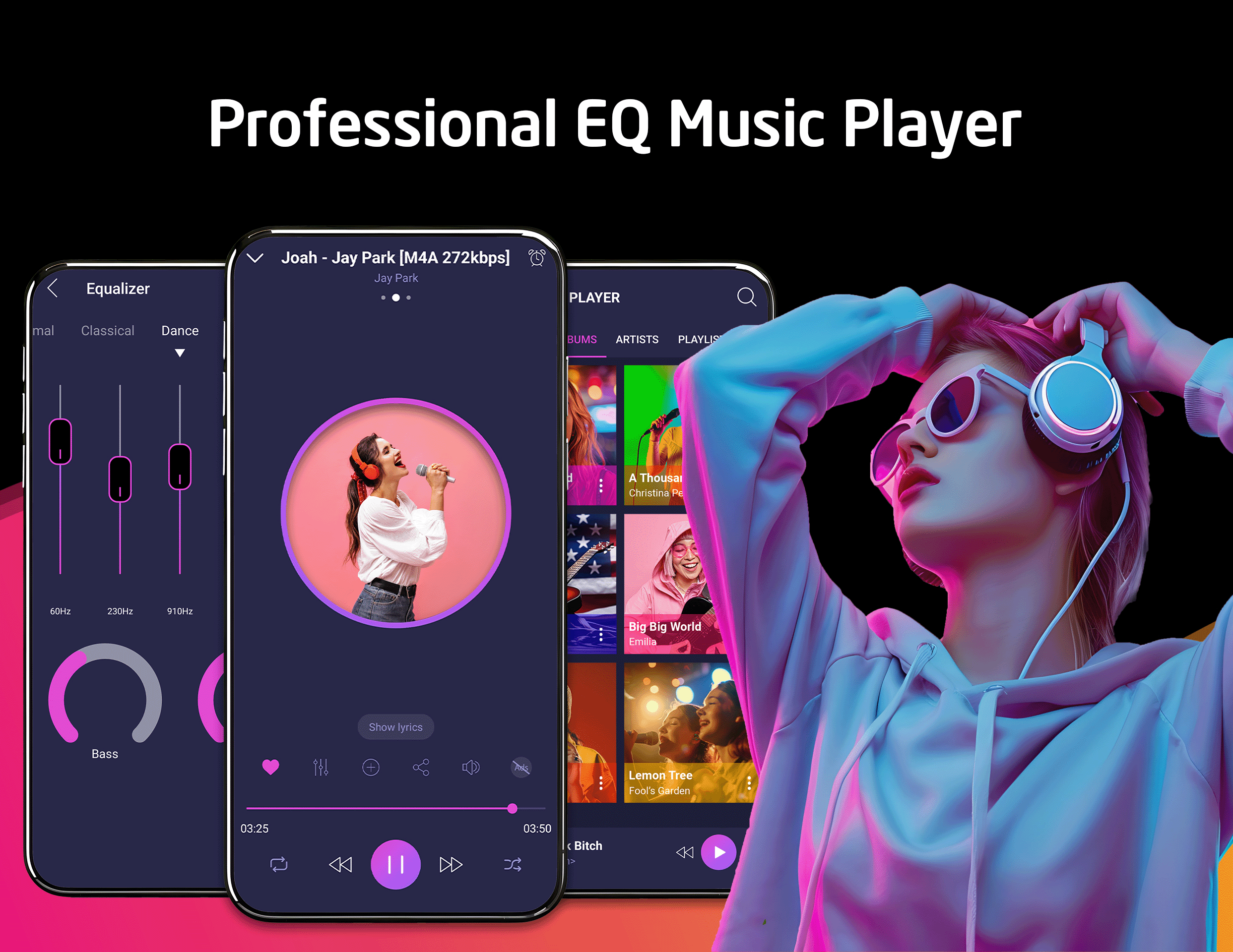 اسکرین شات 1 برنامه Music player - mp3 player