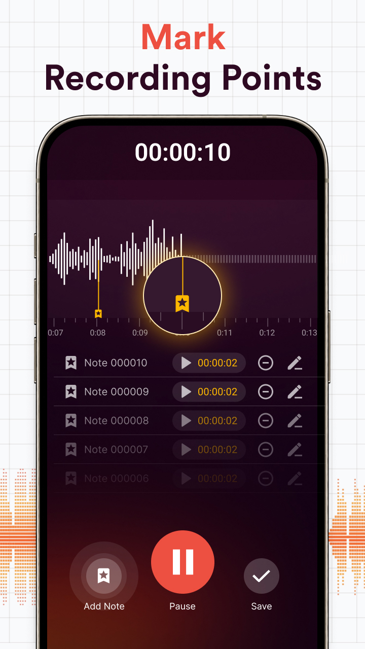 اسکرین شات 2 برنامه Voice Recorder, Voice Memos