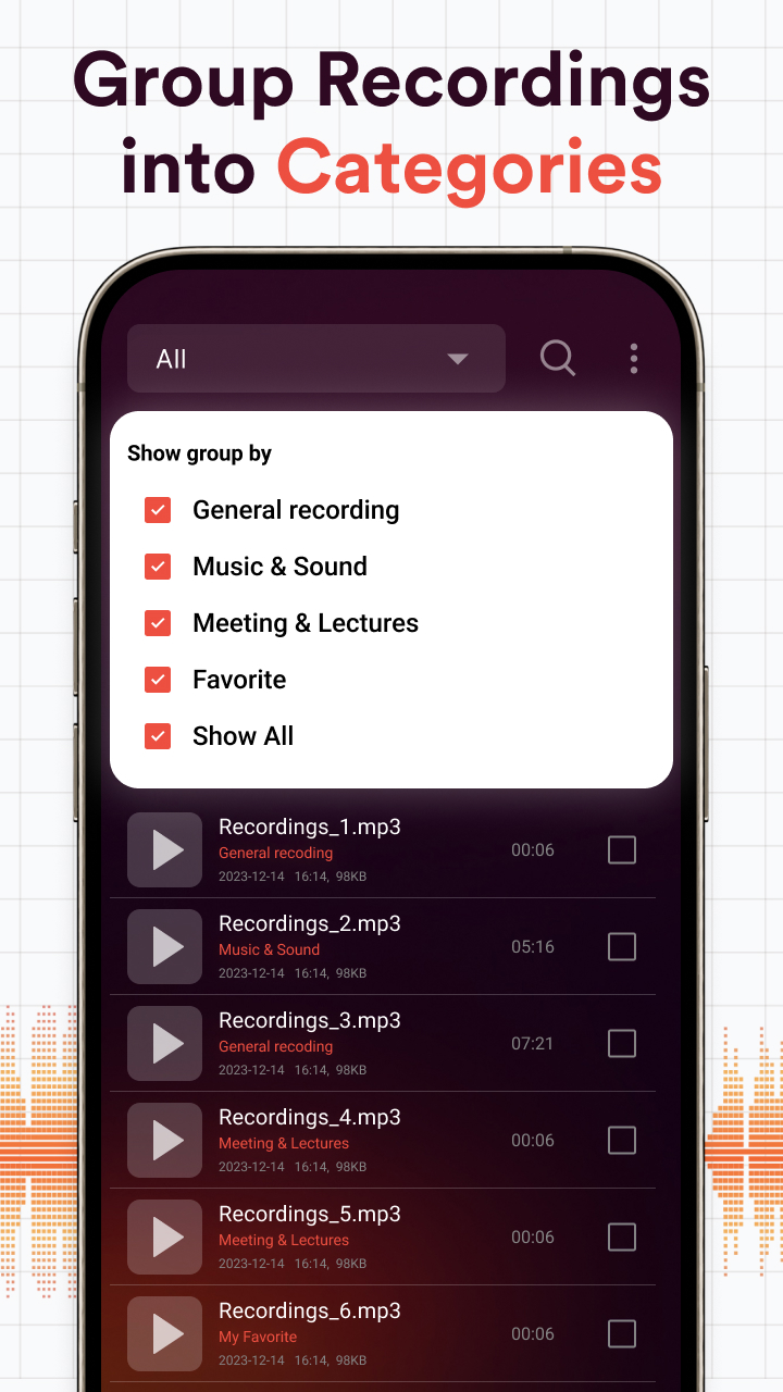 اسکرین شات 4 برنامه Voice Recorder, Voice Memos