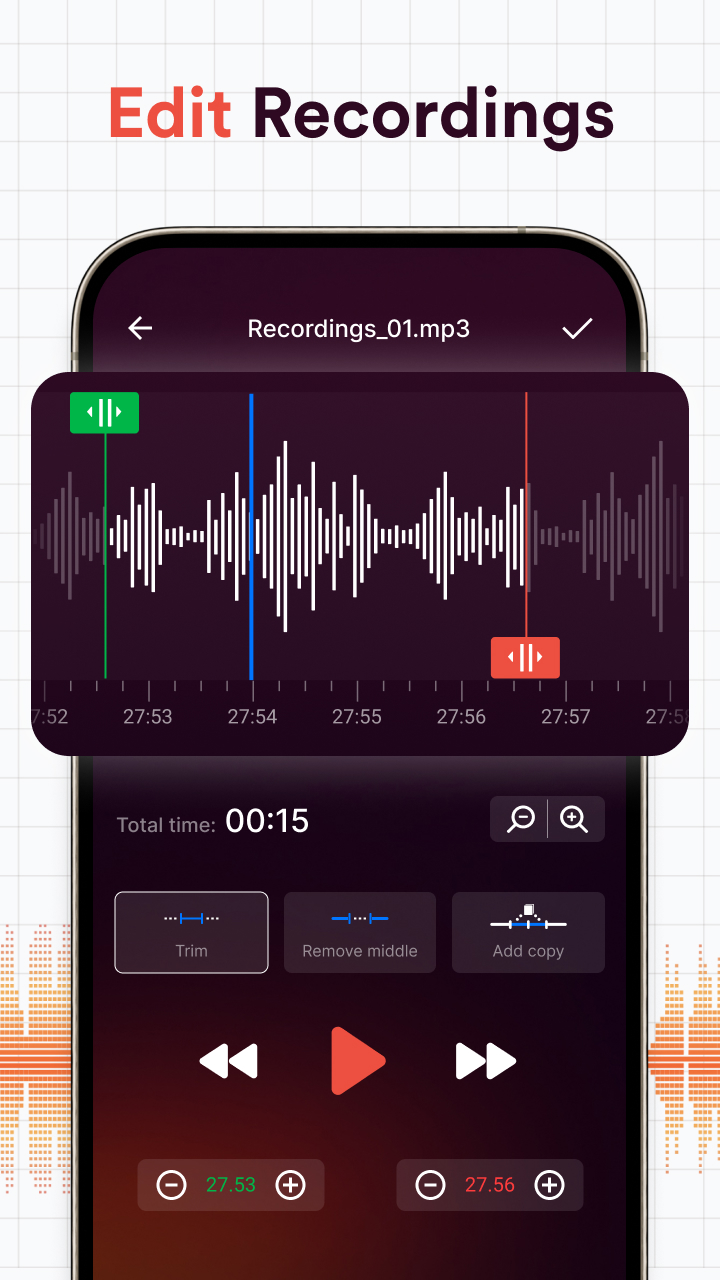 اسکرین شات 7 برنامه Voice Recorder, Voice Memos