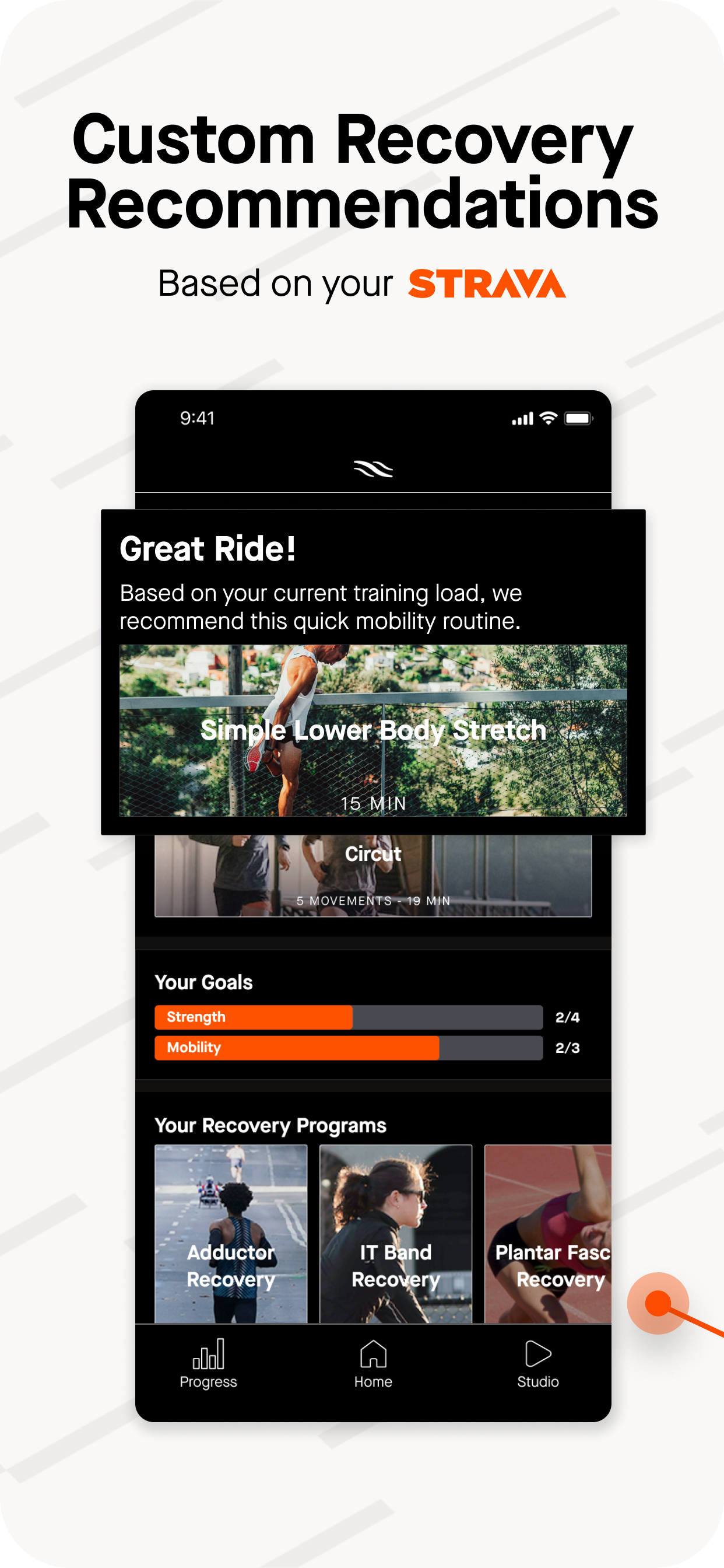 اسکرین شات 1 برنامه Recover Athletics