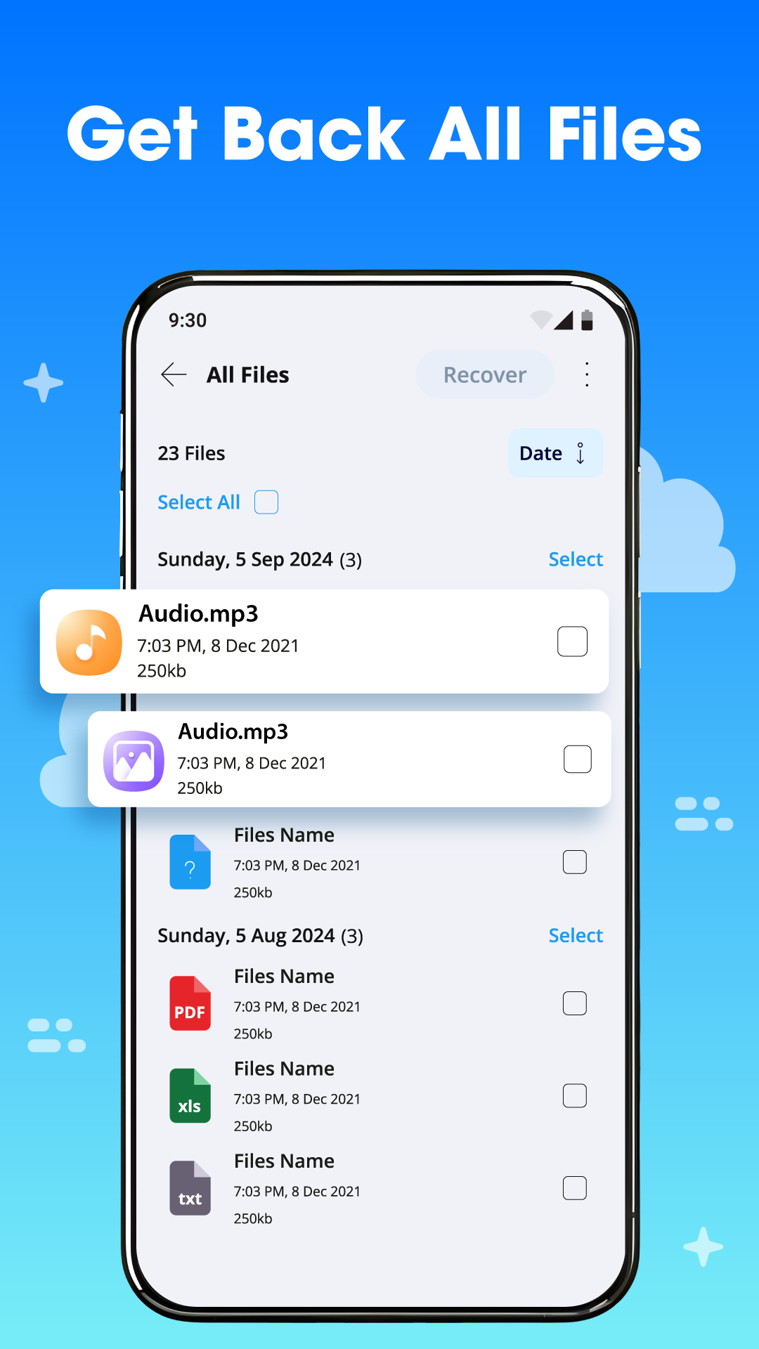 اسکرین شات 5 برنامه File Recovery: Photos Recovery