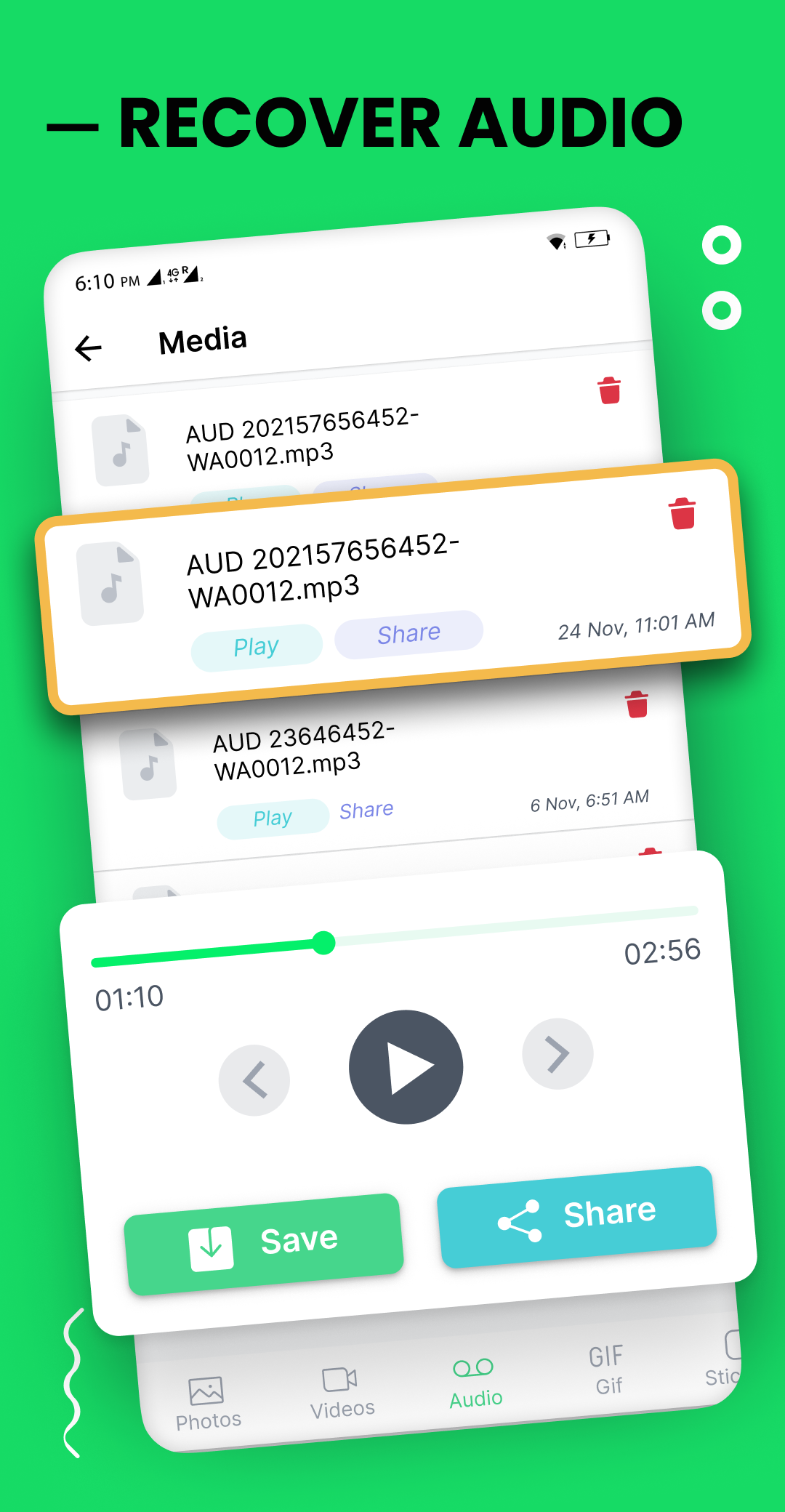 اسکرین شات 6 برنامه Deleted WA Message Recover