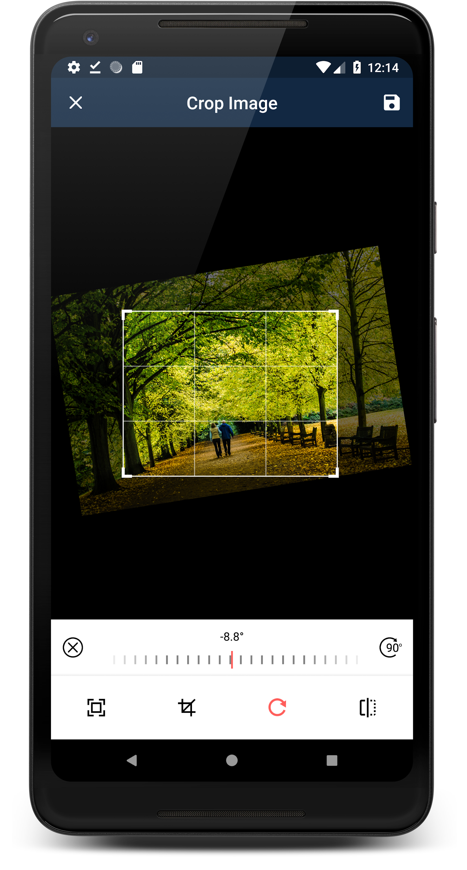 اسکرین شات 2 برنامه Crop Image - Resize image