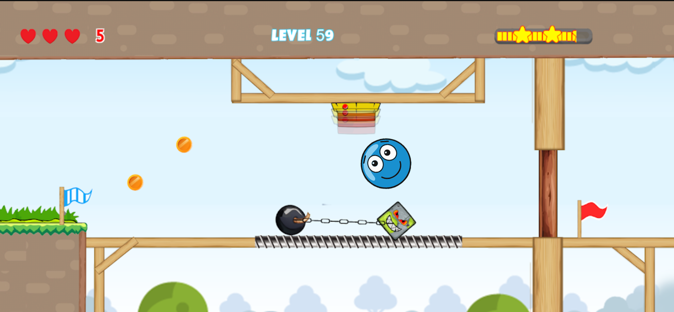 اسکرین شات 5 بازی red hero bounce ball adventure