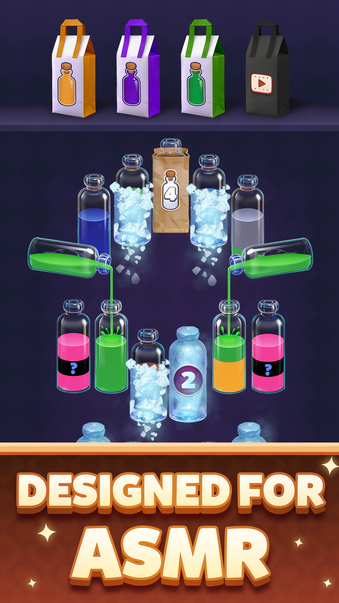 اسکرین شات 4 بازی Water Match™- ASMR Water Sort