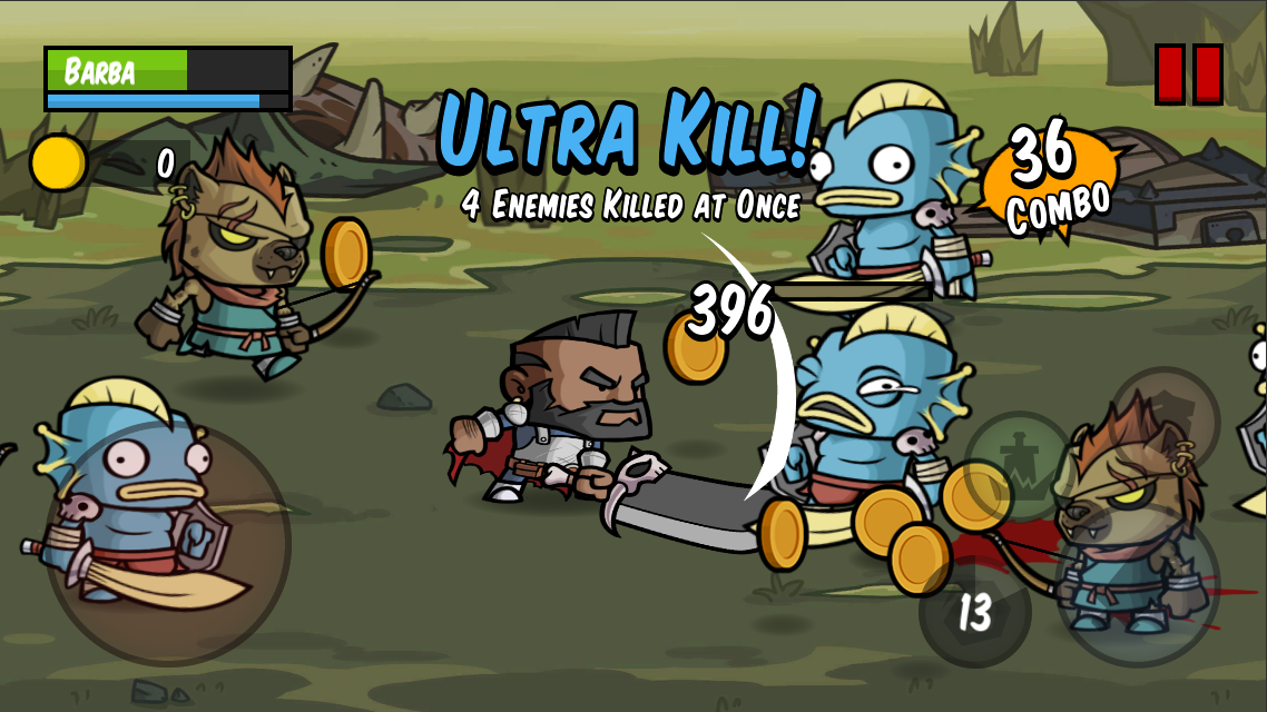 اسکرین شات 1 بازی Battle Hunger: 2D Hack n Slash