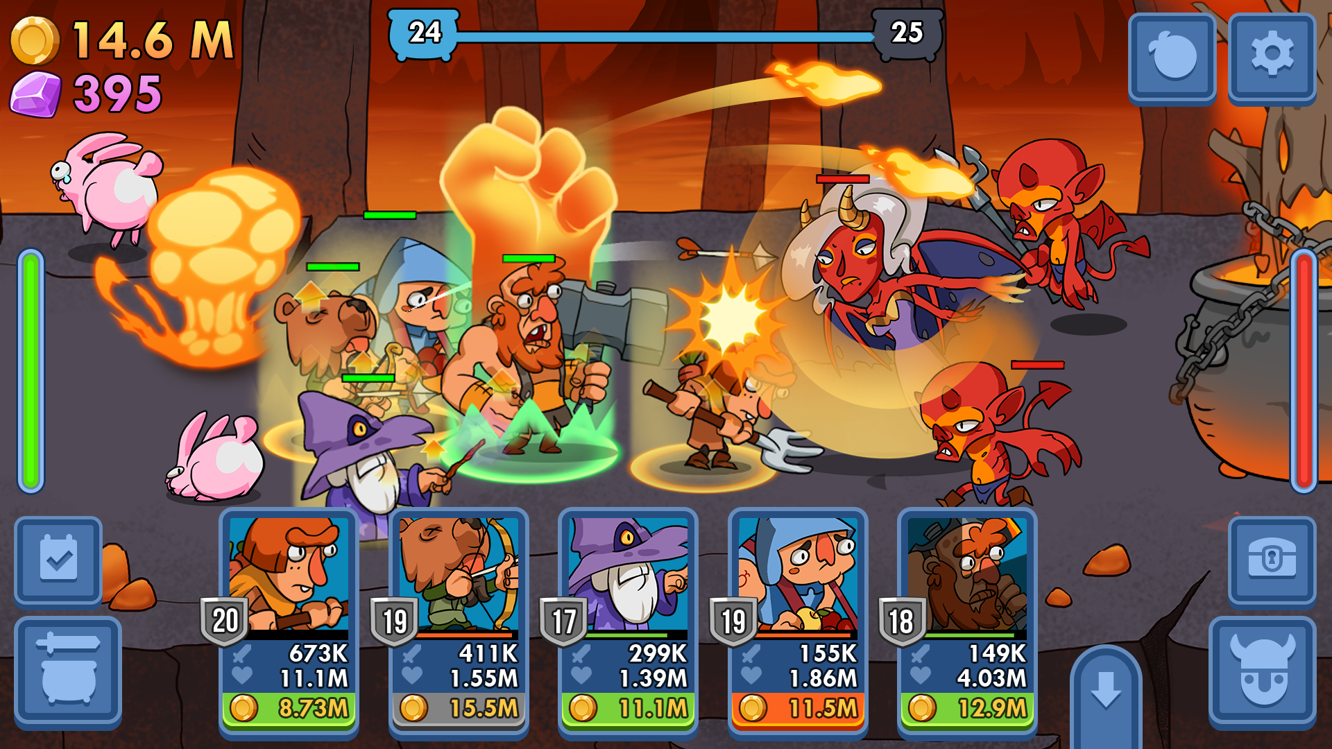 اسکرین شات 2 بازی Semi Heroes: Idle & Clicker Ad