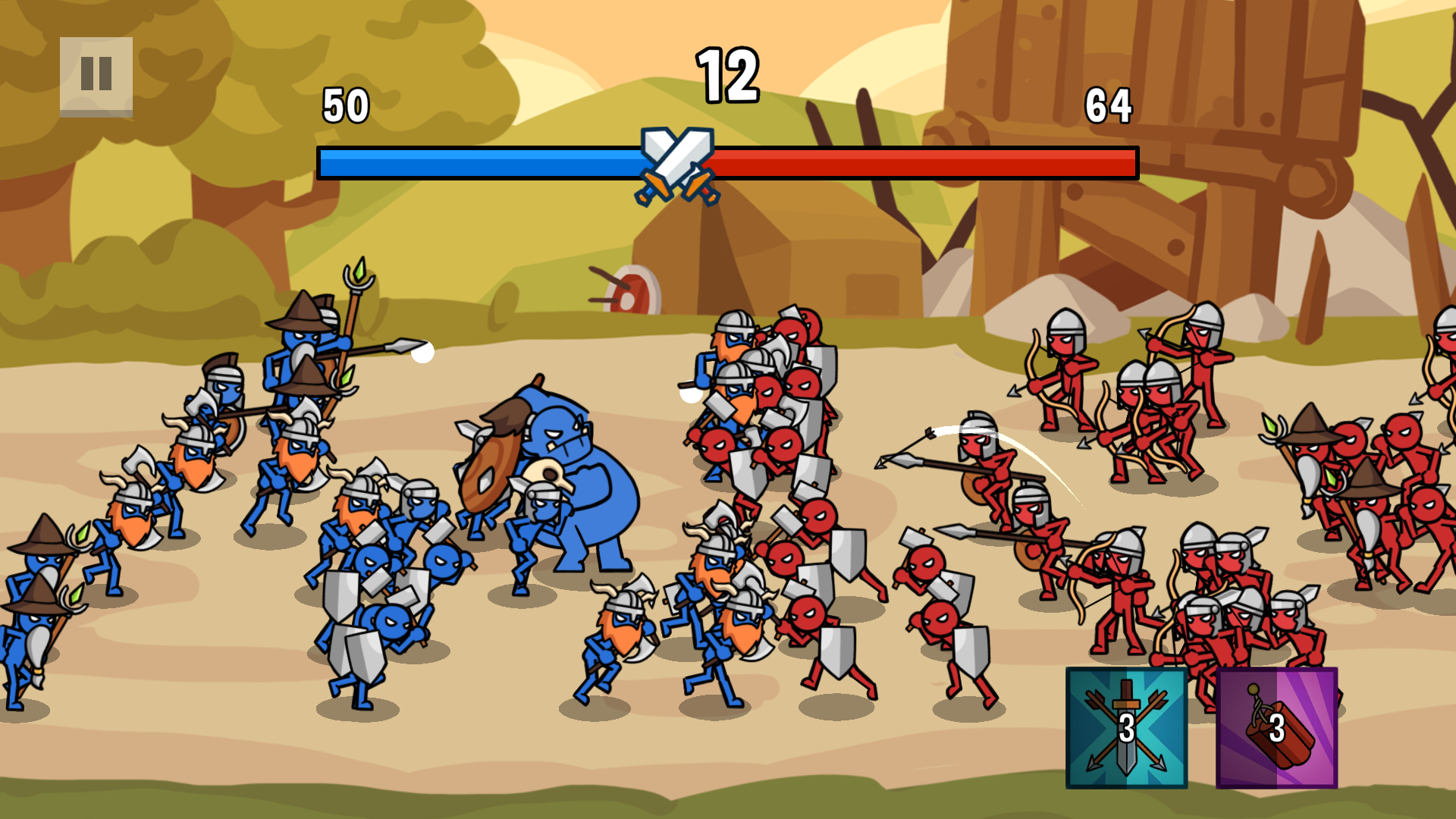 اسکرین شات 1 بازی Stick Battle: War of Legions