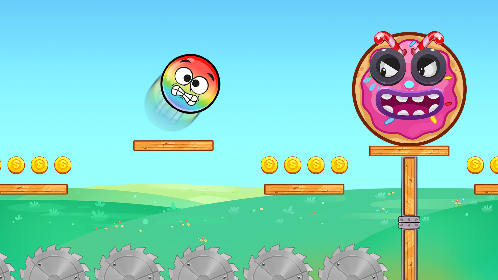 اسکرین شات 3 بازی Rainbow Ball Adventure