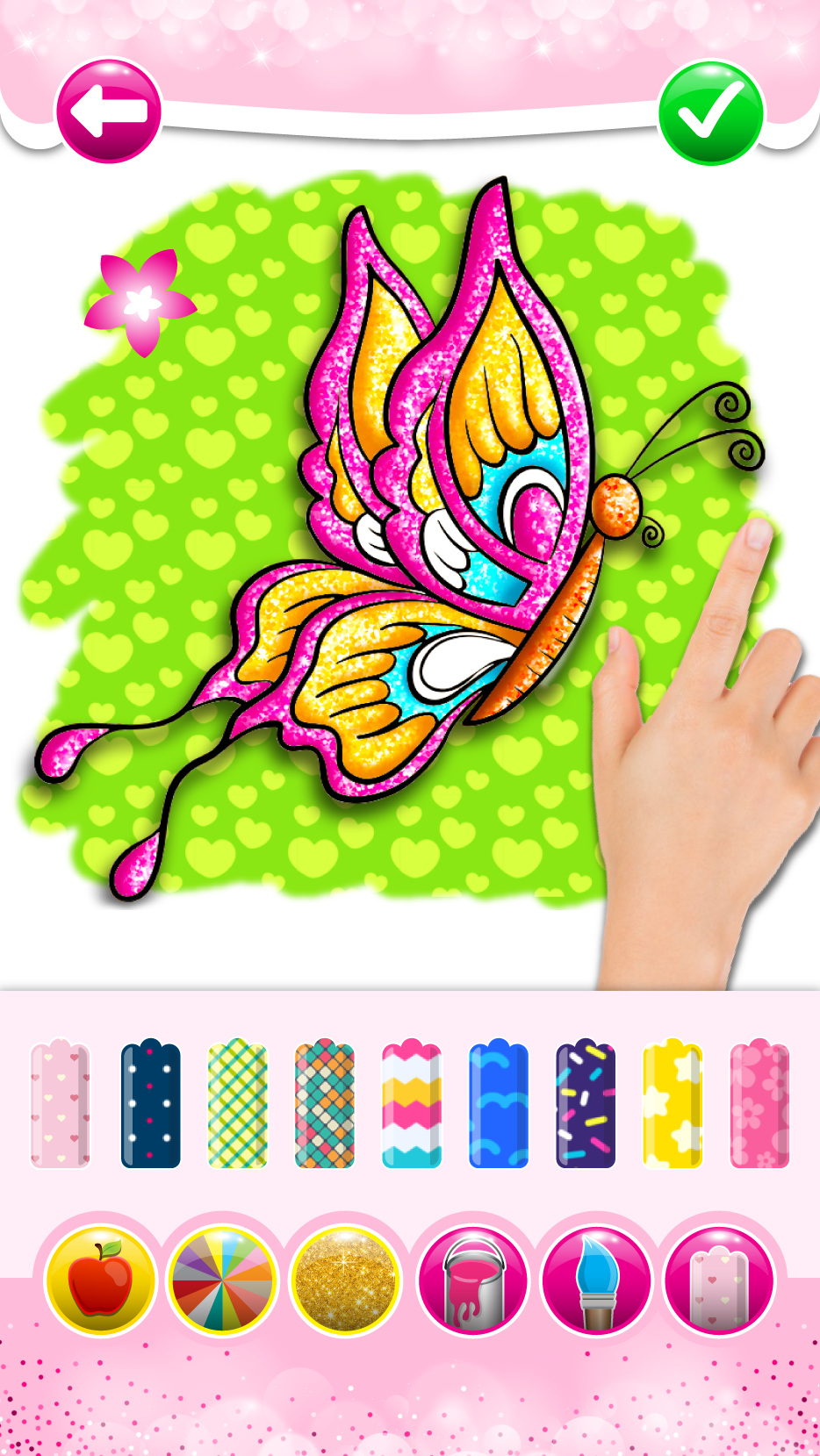 اسکرین شات 8 بازی Glitter Butterfly Coloring - L