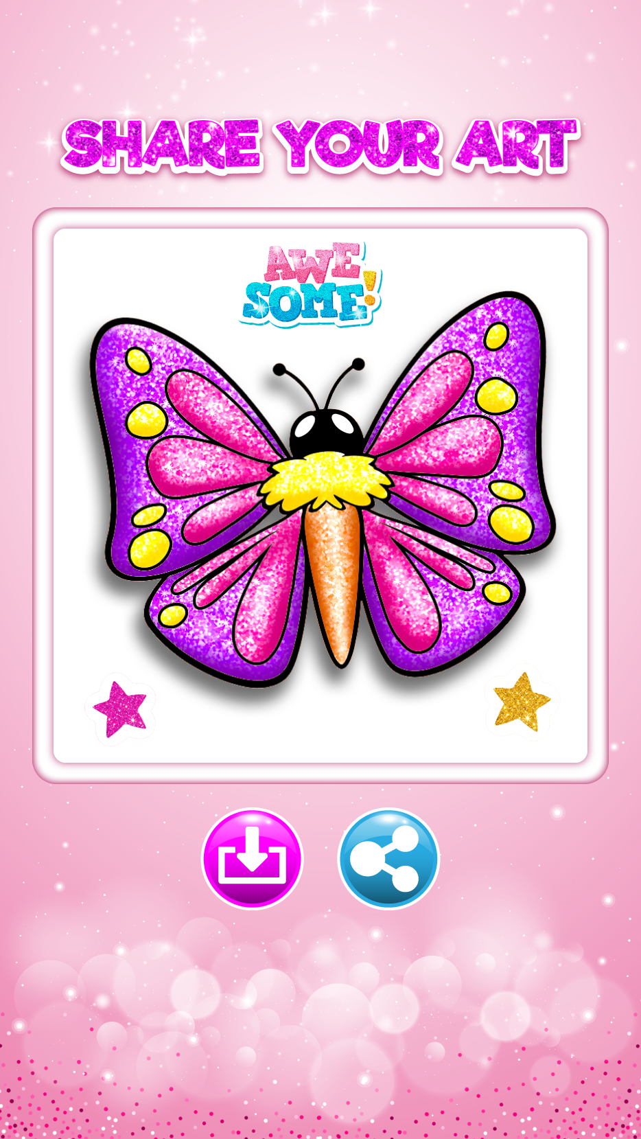اسکرین شات 7 بازی Glitter Butterfly Coloring - L