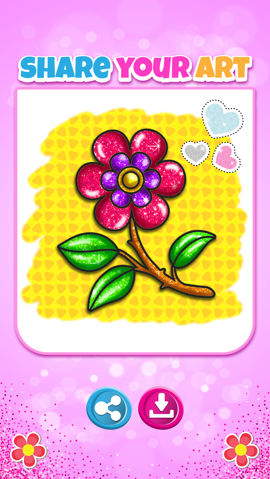 اسکرین شات 4 برنامه Rainbow Flower Coloring and Dr