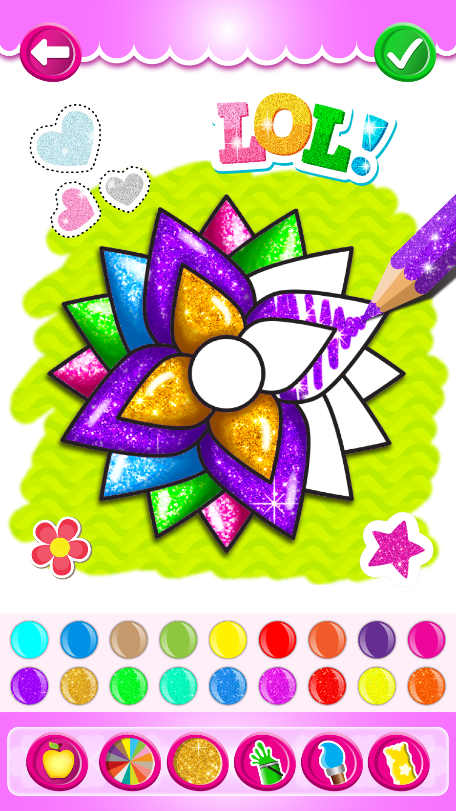 اسکرین شات 3 برنامه Rainbow Flower Coloring and Dr