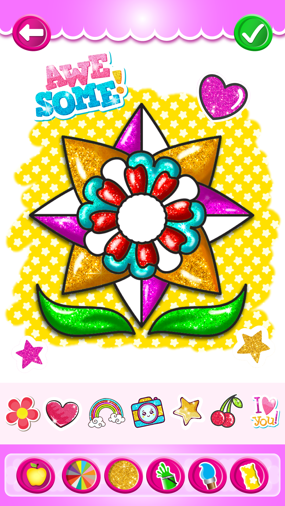 اسکرین شات 7 برنامه Rainbow Flower Coloring and Dr