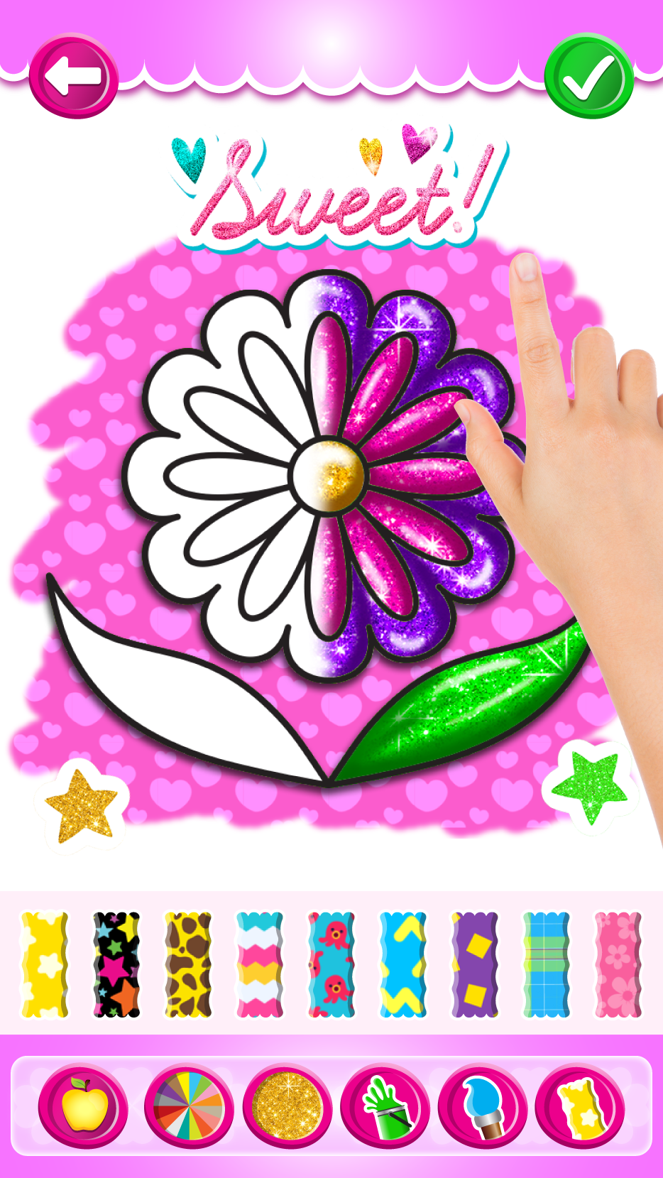 اسکرین شات 2 برنامه Rainbow Flower Coloring and Dr