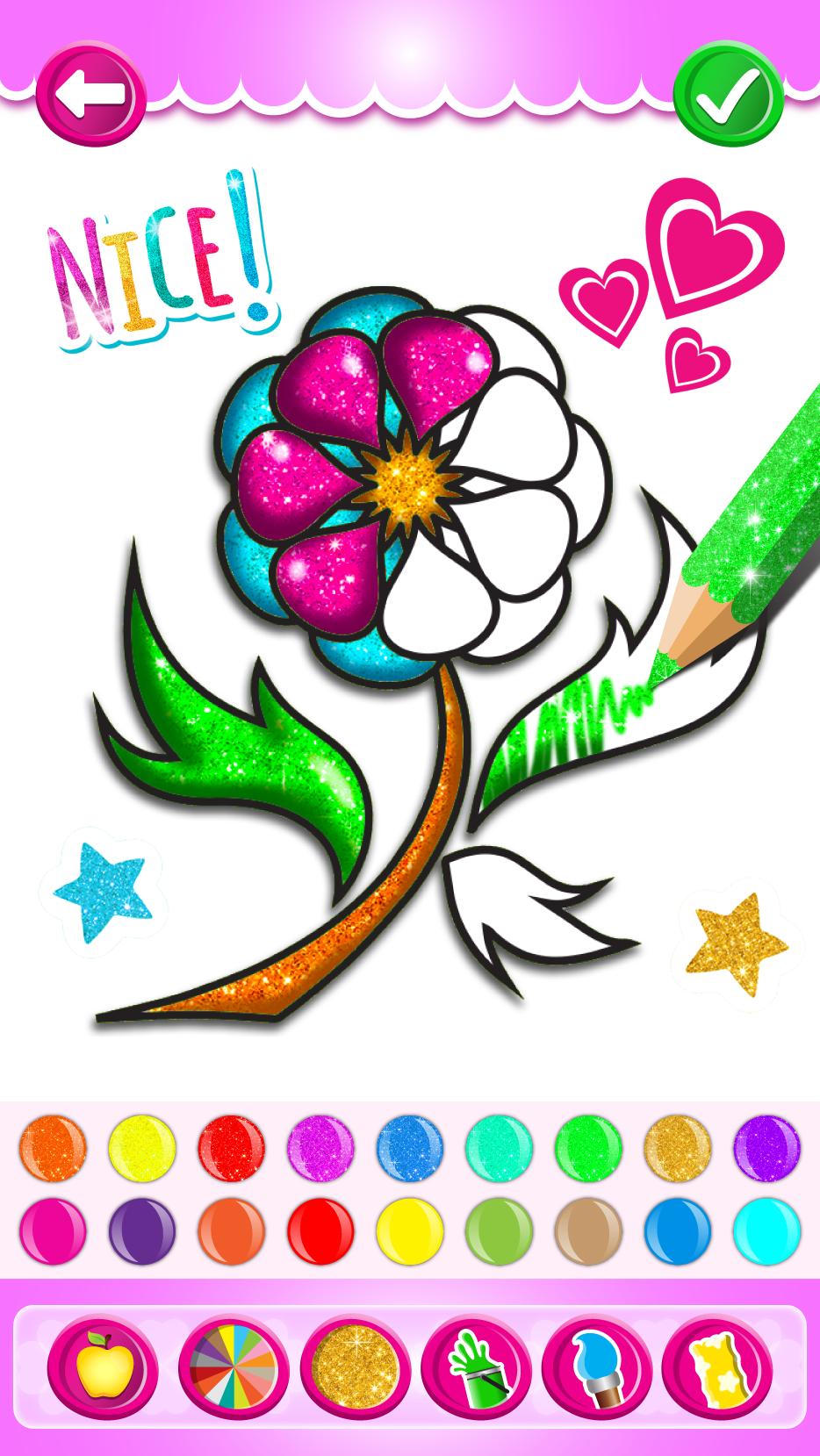 اسکرین شات 6 برنامه Rainbow Flower Coloring and Dr