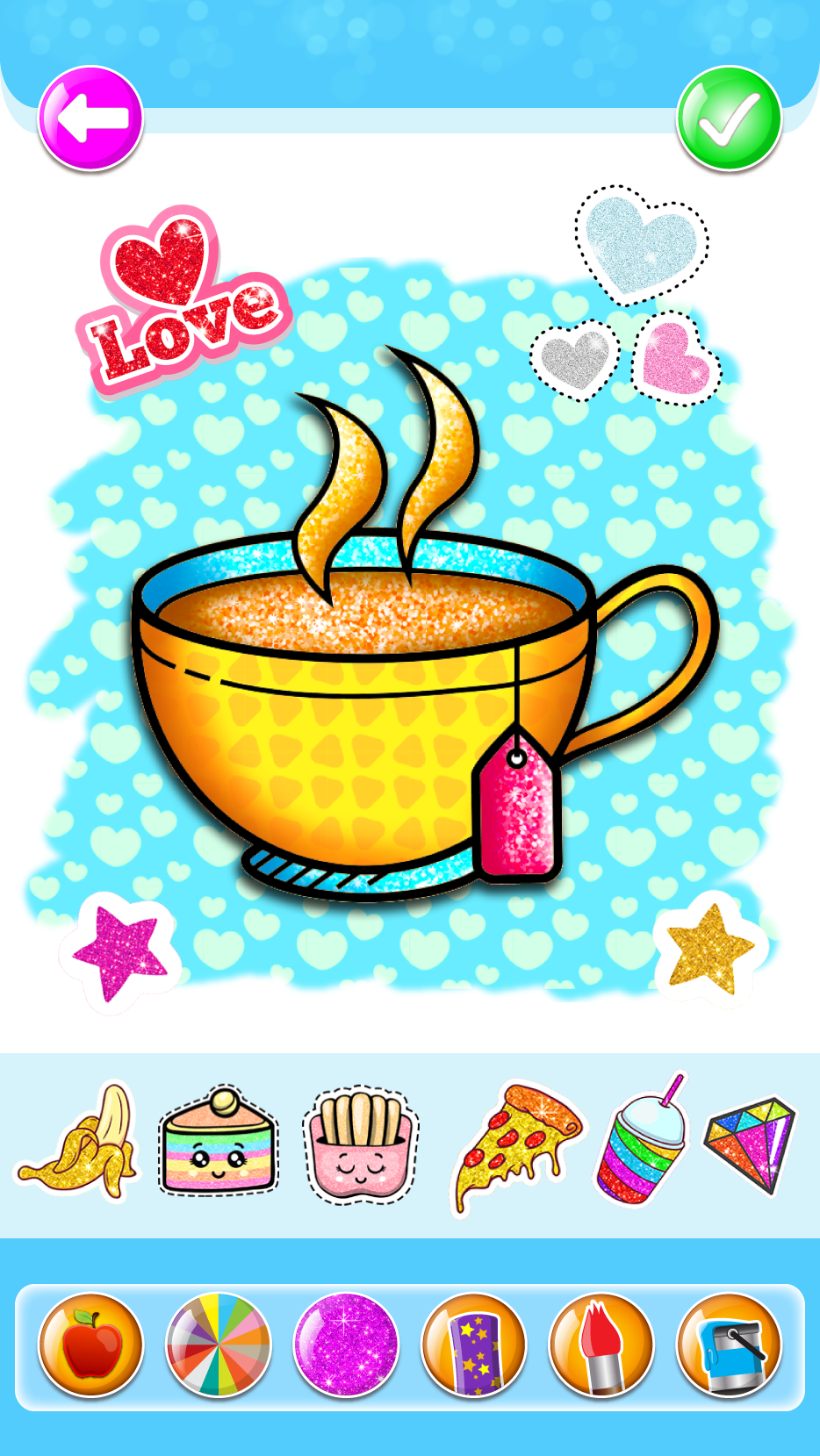 اسکرین شات 4 بازی Food Coloring Game - Learn Col