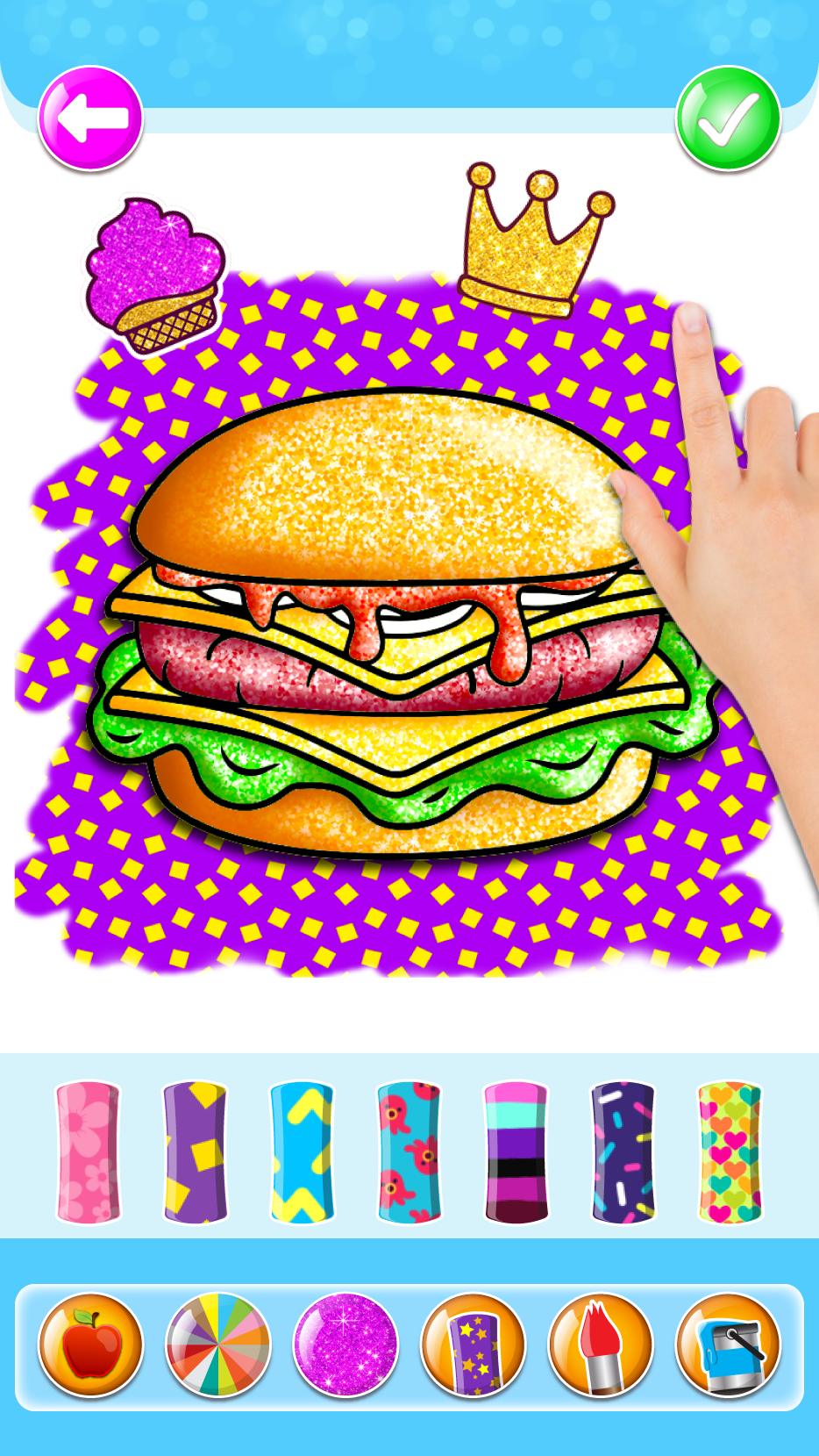 اسکرین شات 6 بازی Food Coloring Game for kids